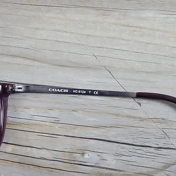 Coach Eyeglasses HC6124 5509 Solid Oxblood‎ Metal Size 53-17-140 FRAMES ONLY - Picture 4 of 14